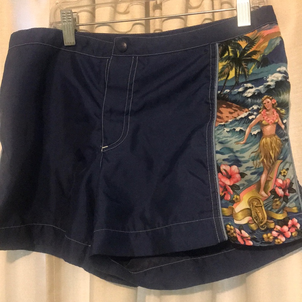 Hawaiian girl surfer swim shorts